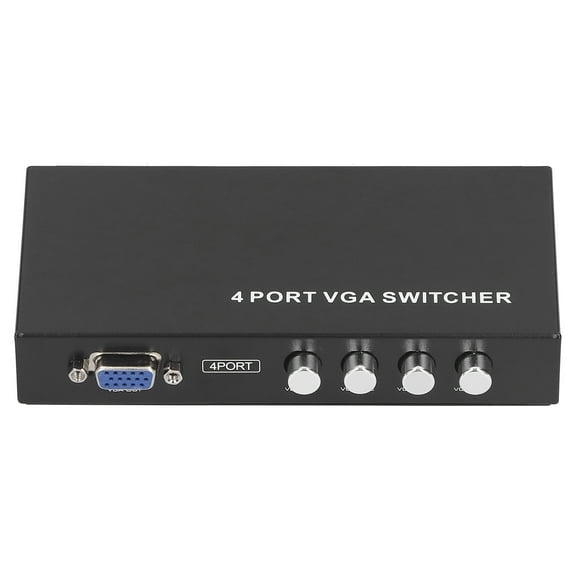 Port VGA Switcher,4 Port VGA Switcher SVGA Monitor Computer Supplies Best in its Class