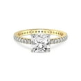 thumbnail image 4 of 1 Carat IGI Certified Radiant Shape Lab Grown Diamond Engagement Ring | 14K Yellow Gold | Claire Full Eternity Lab Diamond Ring | FG-VS1-VS2 Quality Friendly Diamonds, 4 of 6