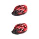 thumbnail image 3 of Casco de bicicleta Eigraketly luz trasera sombrero moldeado integralmente negro rojo 2piezas, 3 of 6