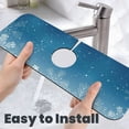 thumbnail image 6 of Kdxio Christmas Snowflakes Pattern Non-Slip Diatom Mud Faucet Drain Pad,Self Absorbent Mat for Kitchen Sink for Variety Kitchen & Bathroom Countertops, 6 of 7