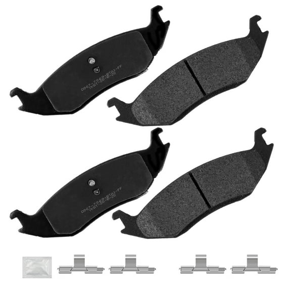 ACB ZONE 4PCS Rear Ceramic Brake Pads for Dodge Durango Ram 1500 5 Lug