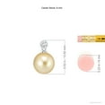 thumbnail image 3 of ANGARA Golden South Sea Cultured Pearl Pendant with Bezel Diamond in 14K White Gold for Women | June Birthstone, Birthday, Anniversary, Jewelry Gift for Women | Pearl Necklace, 3 of 7