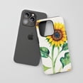 thumbnail image 3 of Sunflower For All iPhone Series Tough Phone Case Watercolor Floral Yellow, 3 of 7