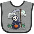 thumbnail image 3 of Inktastic Halloween Trick or Treating Cute Grim Reaper Boys or Girls Baby Bib, 3 of 4