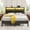 Black, variant on Greenstell Full LED Bed Frame with Headboard Storage - Charging Station, Dark Gray