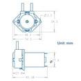 thumbnail image 2 of GROTHEN DC 24V Dosing Pump Peristaltic Pump Mini Water Liquid Pump Peristaltic Tube Head Self-Priming Function for Aquarium Lab Chemical Analysis Dosing Additives, Flat Panel Style, 2 of 7