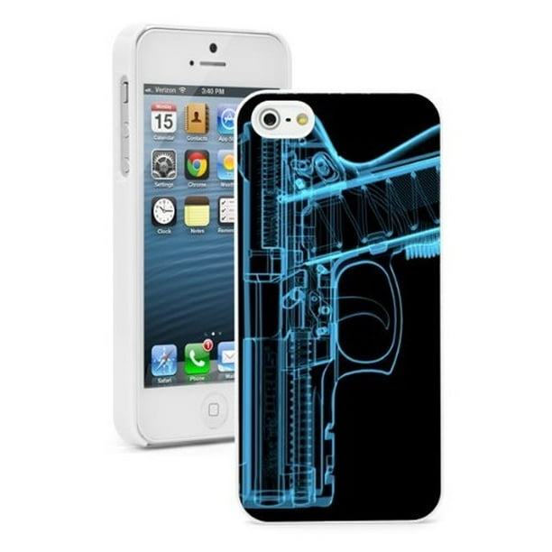 Apple Iphone 6 6s Hard Back Case Cover 3d Xray Pistol Gun White Walmart Com Walmart Com