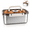 Platinum, variant on Airtight Bread Box With Date Indicator Lid, Countertop Bread Storage Container, Portable Kitchen Box for Bread, Toast, Bagel, Cookies And Fresh Fruits (Grey)