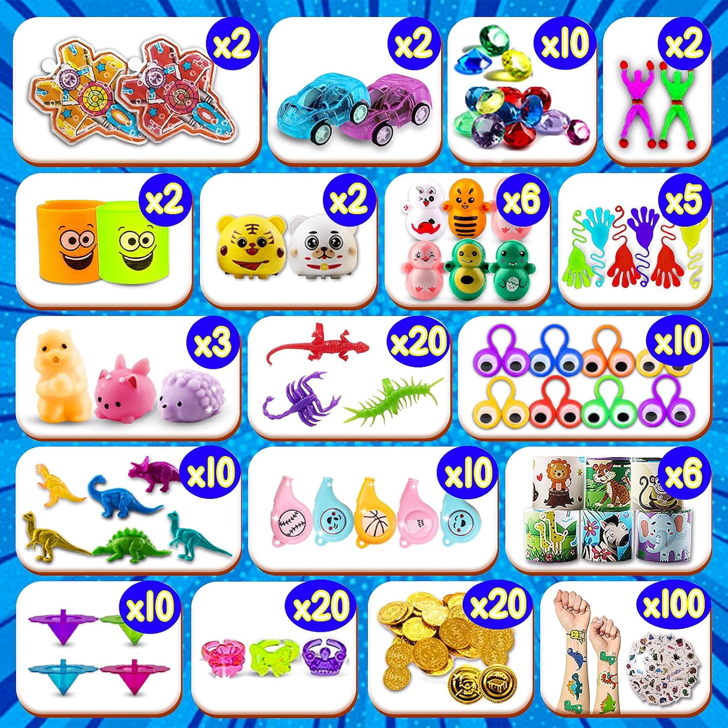 Monkey 320PCS Party Favors for Kids Fidget Toys,Treasure Box Toys for Classroom,Birthday Party Favors Goodie Bags Stuffers for Kids,Pinata Stuffers,Carnival Prizes,Fidgets for Classroom Prizes
