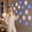 36PC, variant on Christmas Snowflake Window Lights - 36 PC LED Lighted Snowflake Wall Silhouette Lights, Hanging Winter Wonderland Holiday Decor for Home Party Xmas Window & Wall Display(18 White & 18 Blue)