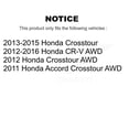 thumbnail image 2 of Positive Plus Front Rear Semi-Metallic Brake Pads Kit for Car Honda CR-V Crosstour Accord KPF-100210, 2 of 8