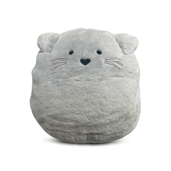 Heritage Kids Fur Kitty Critter Bean Bag Chair, Grey