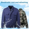 thumbnail image 3 of Joernso 1 Set Cooling Fan Jacket Three Gear Adjustable Sun Polyester Men Outdoor AC Jacket Cooling Fan Clothes Working Supplies, 3 of 8
