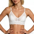 thumbnail image 5 of Admvng Women's Bras Wireless Lace Sheer Mesh Cute Comfort Everyday Bra, 5 of 6