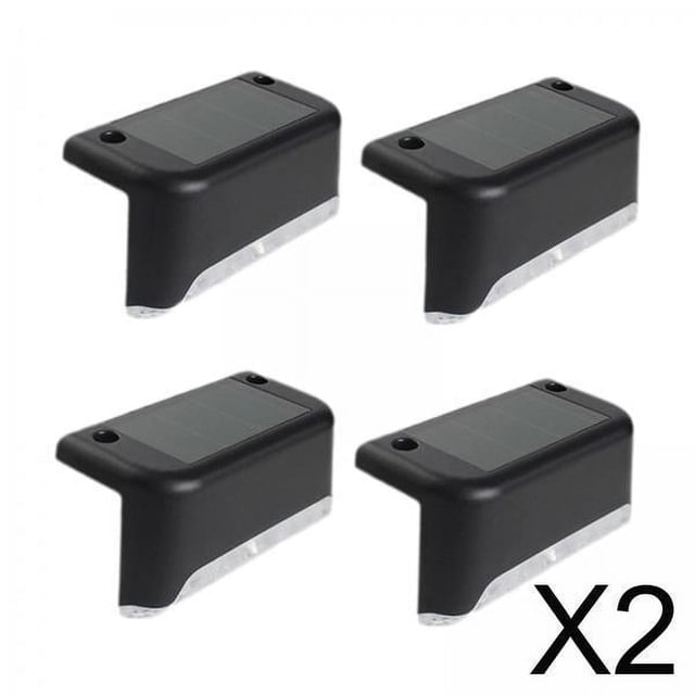 2x Lámparas LED para escalones, luces de pared multiusos, luces de cubierta, iluminación LED impermeable para , entrada, poste exterior, 4 Uds.