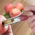 thumbnail image 4 of Descorazonador de manzanas, con mango de ABS, hoja de grado alimenticio con dientes afilados de acero inoxidable, rojo_ kaili Sencillez, 4 of 5