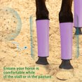 thumbnail image 5 of Riousery 4 Pcs Horse Leg Protectors Protective Fly Wraps Breathable Mesh Boots For Stall And Pasture Use Purple 18.5 Inches (46.99 cm) Essential Equestrian Care Equipment For Horses Daily Protection, 5 of 9