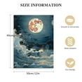 thumbnail image 2 of ONETECH  Wall Art Canvas Prints Moon Sea Ocean Landscape Full Moon in Cloud Pictures Paintings Stretched and Framed for Living Room Bedroom  Office Artwork, 2 of 5