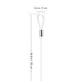 thumbnail image 2 of Miangastore 12pcs Picture Hanging Wire Picture Frame Invisible Wire Loop Cord Picture Rail Clear Nylon For Hanging Picture, 2 of 9