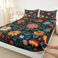 thumbnail image 3 of Manfei Kawaii Daisy Flower Full Size Sheets,Watercolor Floral Bed Sheets,Colorful Wildflower Sheet Sets For Girls,Super Cozy Room Decor,4pcs, 3 of 7