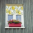 thumbnail image 4 of 54 Inch X 18 Inch Lemon Curtain Valance for Windows, Summer Spring Kitchen Living Room Bedroom Yellow Window Treatment with Rod Pocket, Flowers Pattern, 4 of 5