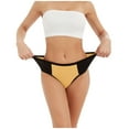 thumbnail image 3 of WZXFASHION Women Solid Color Patchwork Briefs Panties Underwear Knickers Bikini Underpants Intimates Beige M, 3 of 9
