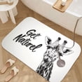 thumbnail image 3 of 1pc Giraffe and Get Naturel Absorbent Non-Slip Bathroom Thickened Flannel Rug Decor,Soft,Quick Drying,Suitable For Indoor/outdoor Use,Bathrooms,Bedrooms,Kitchens,Terrace,Laundry Rooms,16"x24", 3 of 9