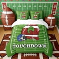 thumbnail image 3 of Erosebridal Football Letter Q Touchdown Twin Bedding Sets, Sport Bedding Comforter Set for Men and Boys, Reversible 7pcs, 3 of 6