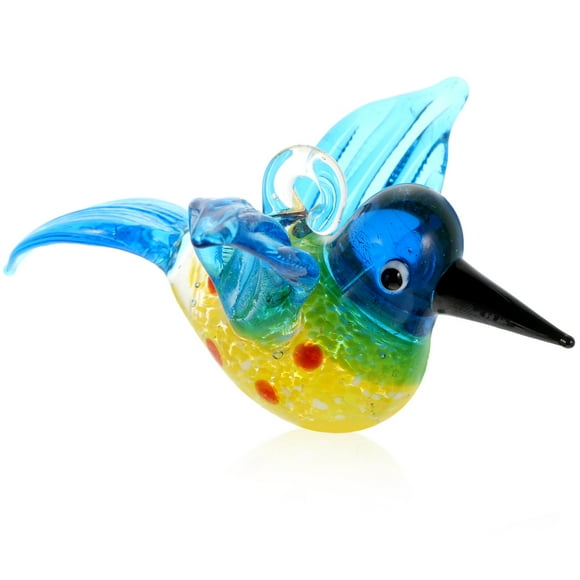 Figurine d'Oiseau en Verre Art Artisanat Sculpture Animale en Verre Sculpture d'Oiseau Réaliste pour Cadeau