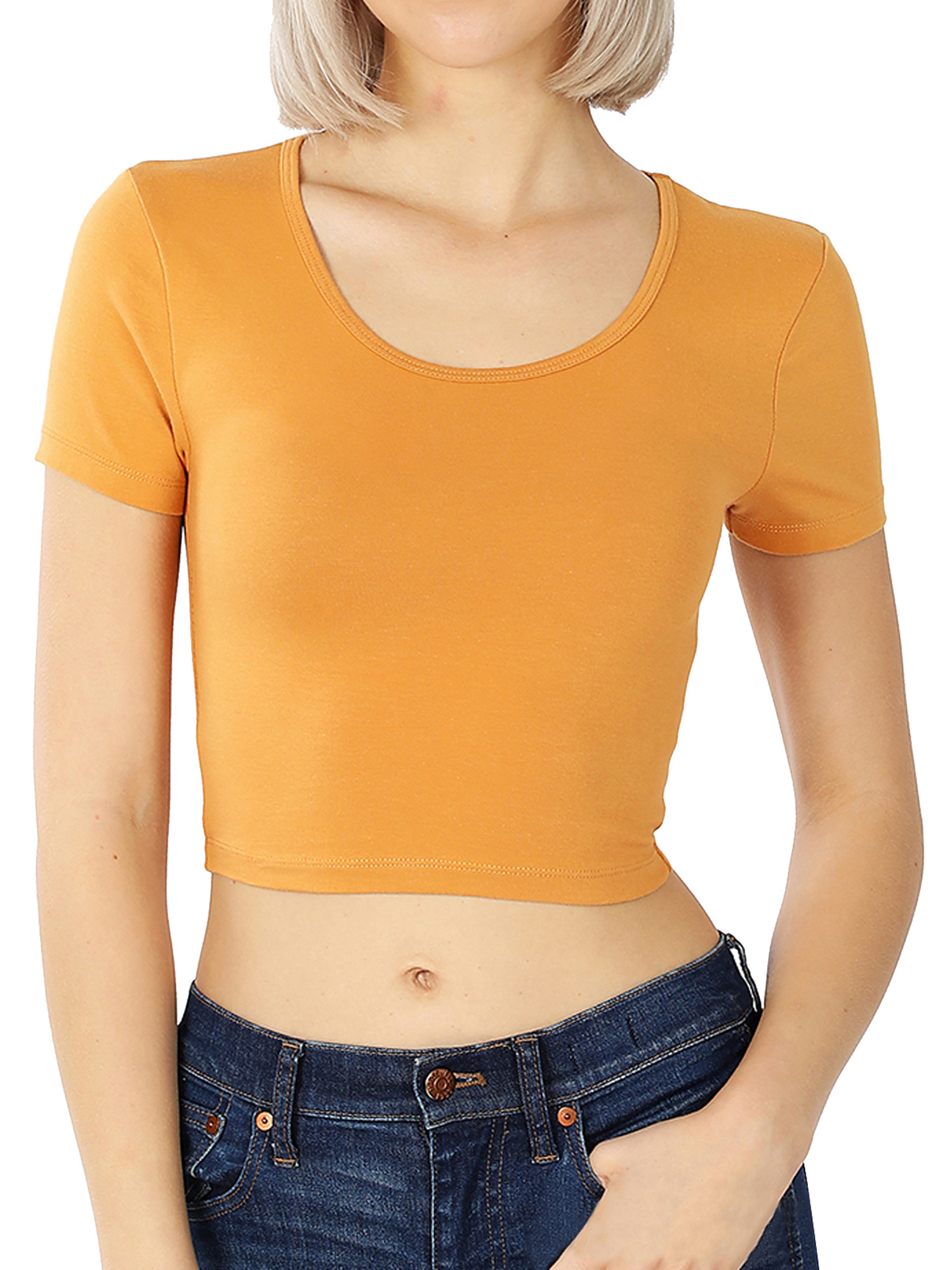 Tee Shirts - Junior Fit - (Ash Mustard 