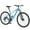 Blue, variant on Aezusy 29" Mountain Bike Single Speed Steel Frame City Bicycle with Front Suspension for Men Women, Blue