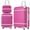 Pink, variant on PAPROOS Travel Luggage Set of 3, 20in 24in Hardside Suitcase with Cosmetic Case, Lightweight Suitcase Set with Spinner Wheels, Expandable Hardshell Luggage Sets, White