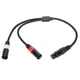 thumbnail image 3 of JORINDO Cable XLR hembra de 5 pines a XLR macho doble de 3 pines Cable adaptador de audio divisor en Y 0,5 m, 3 of 8