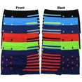 thumbnail image 3 of ToBeInStyle Boy's Pack of 6 Assorted Print Seamless Boxer Briefs - Stars and Stripes - Small, 3 of 7
