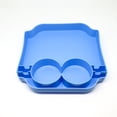 thumbnail image 4 of Bag Top Tray Organizer For Most Hole Totes, Divided Insert With Cup Holders & Phone Slot, Storage Rack For Pool, Travel & Beach Accessories, Blue, 4 of 6