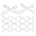 thumbnail image 1 of Mini Satin Ribbon Bows White Craft Supplies Diy Crafting 100Pcs, 1 of 8