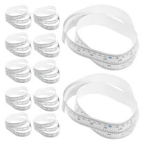 CTIRCHIU 12Pcs White Fish Measuring Ruler Tape with Self Adhesive Backing for Fishing Rods and Boats