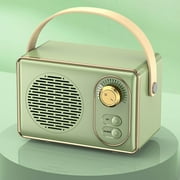 JunYeShi Retro Bluetooth Speaker Wireless,Portable,Plug-in U Disc,Compact and Powerful Audio