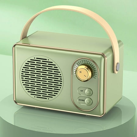 JunYeShi Retro Bluetooth Speaker Wireless,Portable,Plug-in U Disc,Compact and Powerful Audio