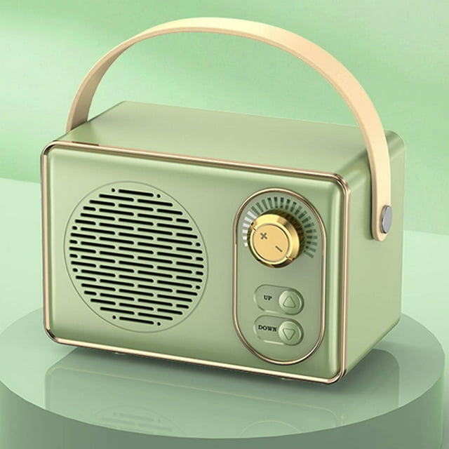 TIMIFIS Bluetooth Speakers Wireless Retro Bluetooth Speaker Outdoor Plug-in U Disc Audio Mini Portable Bluetooth Speaker Computer Audio Gift