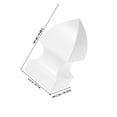 AURARMLET PVC Square Fence Cap Cover, Easy-Install Replacement Part for ...