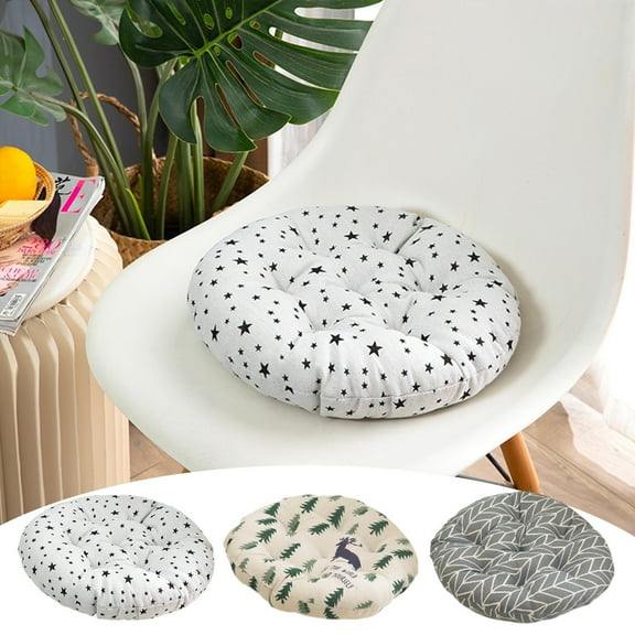 Cotton Seat Cushions 16x16 Inches Square Round Floor Pillows for Home Living Room Tatami Office Chair Pads Soft Breathable Seat Cushions Multiple Styles Available