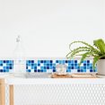 thumbnail image 6 of Yeetfub 15 Sheet Peel and Stick Tile for Kitchen Backsplash Mosaic Self Adhesive Blue and White Kitchen Backsplash on Tile Self Adhesive Peel and Stick Wall Tiles for Bathroom Camper Furniture 4"x4", 6 of 7