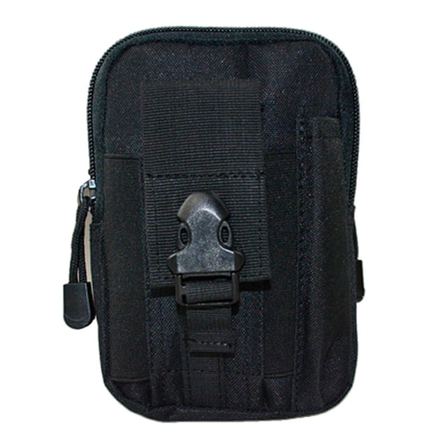 Bolsa de cinturo táctica bolsa riñonera con bolsa de teléfono móvil para pesca Camping senderismo libre , Negro BLESIY Estuche táctico de cintura militar