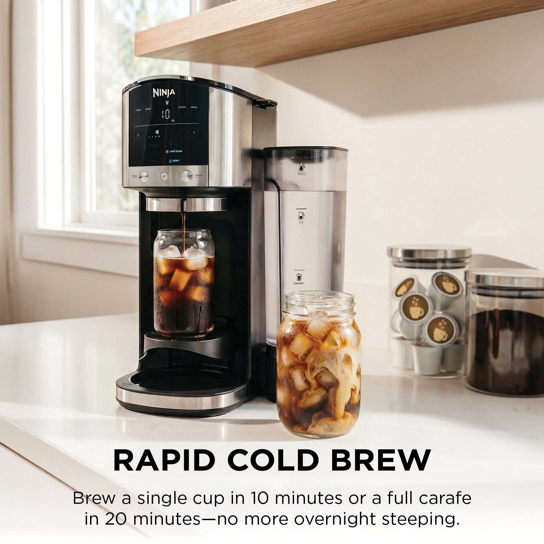 Ninja DualBrew 12-Cup Drip Coffee Maker, Grounds & Pods Compatible