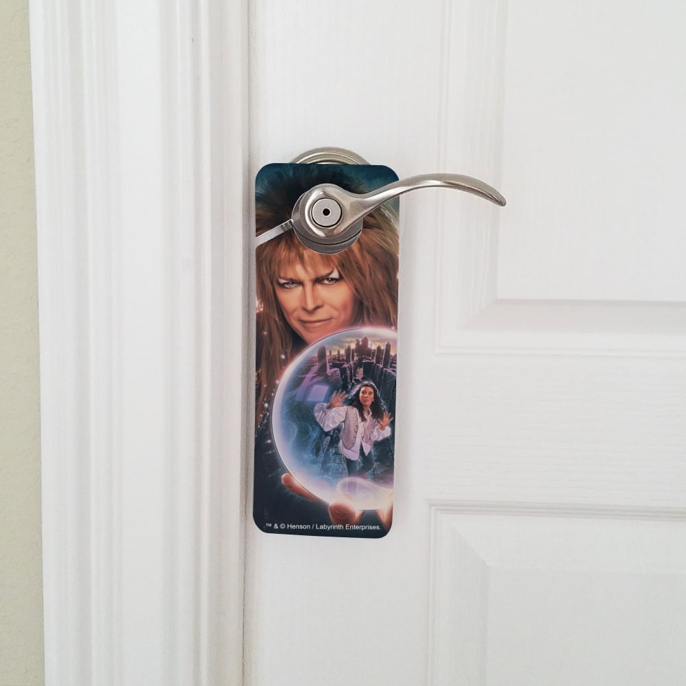 David Bowie As Jareth From The Labyrinth Plastic Door Knob Hanger Sign