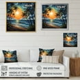 thumbnail image 4 of Designart "Beach Tropical Vibes Painting I" Beach Floater Framed Canvas Wall Art, 4 of 7