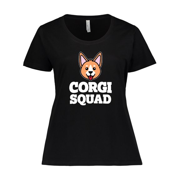 Inktastic Dog Corgi Squad Women's Plus Size T-Shirt