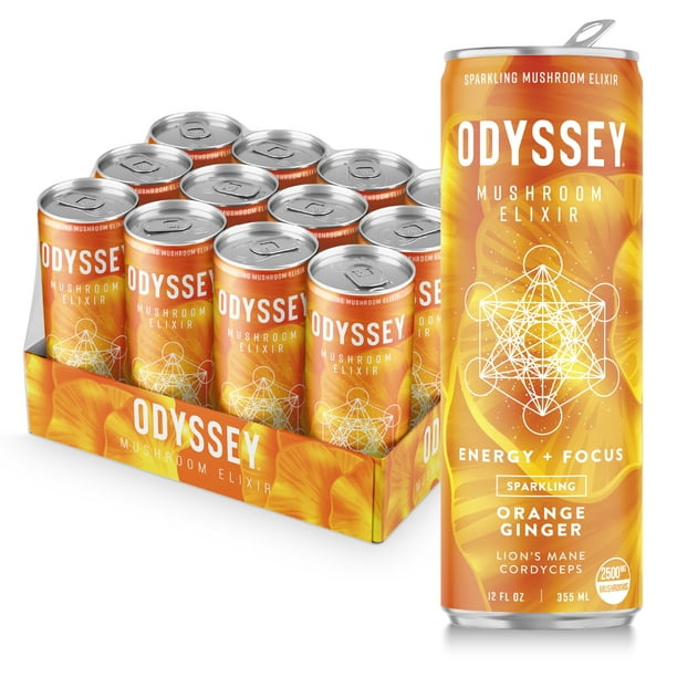 ODYSSEY ELIXIR Energy and Focus Sparkling Mushroom Drink