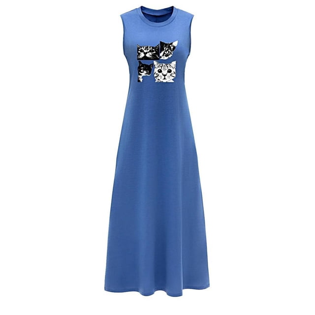 Vestido largo de verano para mujer, vestido largo de moda para viajes, desplazamientos, citas, caminar SG